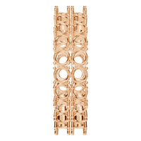 RI-3497 Rose Gold Ring UNSET - Side View