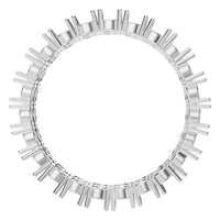 RI-3497 White Gold Ring UNSET - Top View