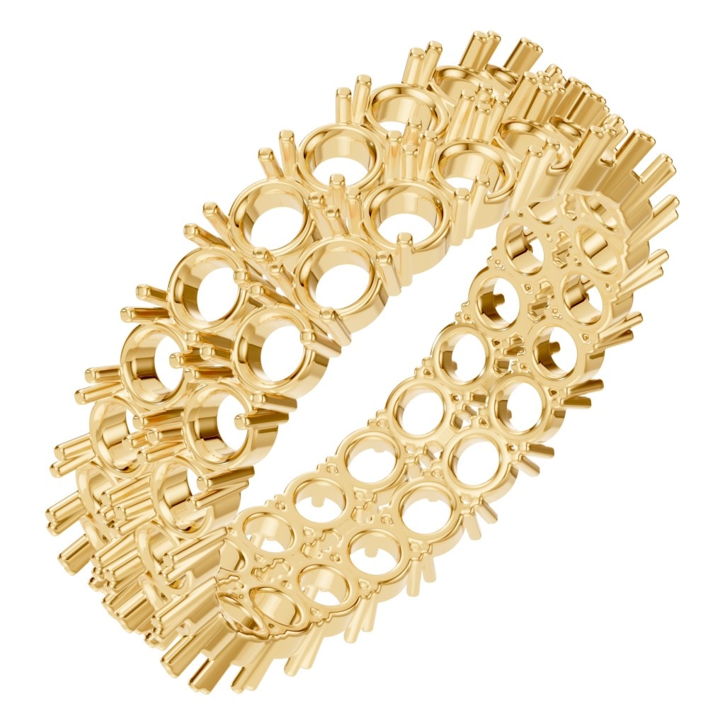 RI-3497 Yellow Gold Ring UNSET - Main View