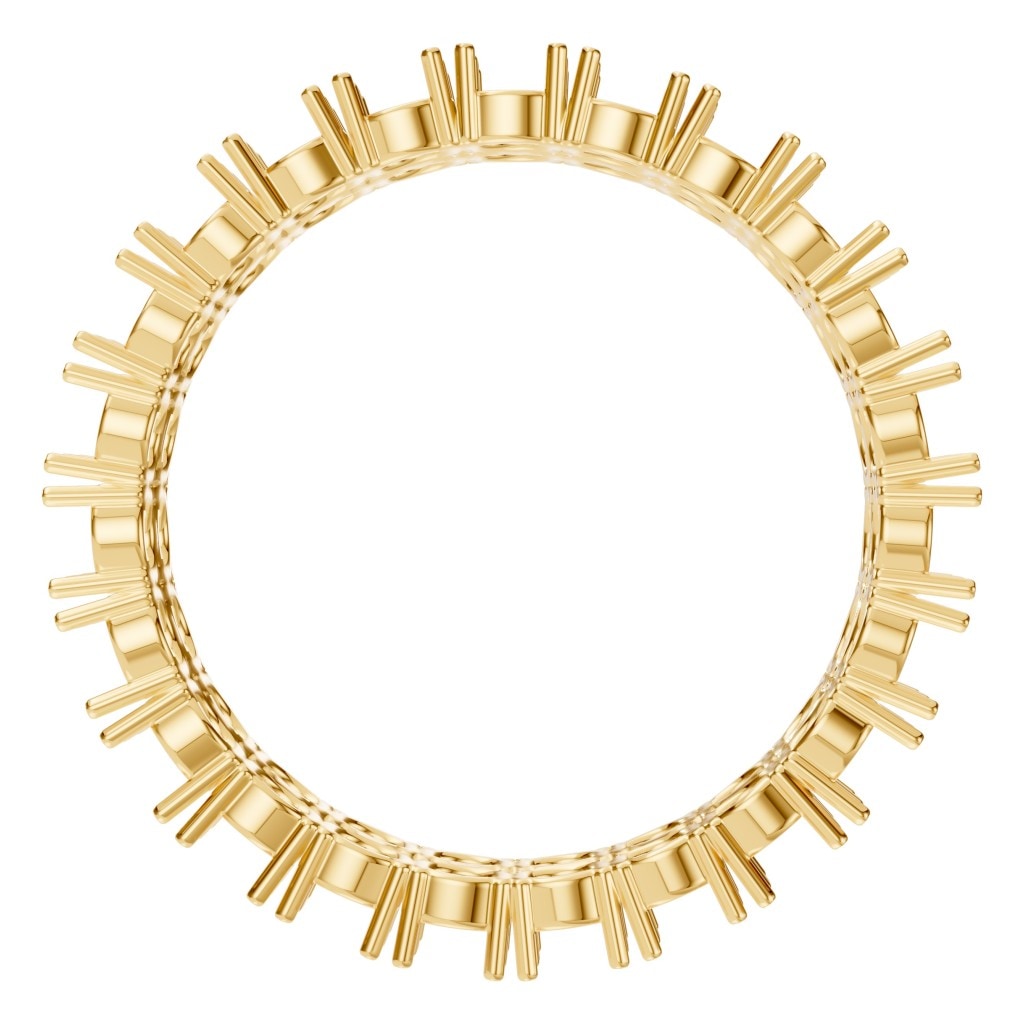 RI-3497 Yellow Gold Ring UNSET - Top View