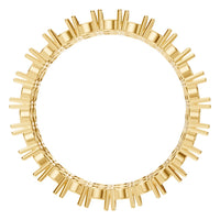 RI-3497 Yellow Gold Ring UNSET - Top View