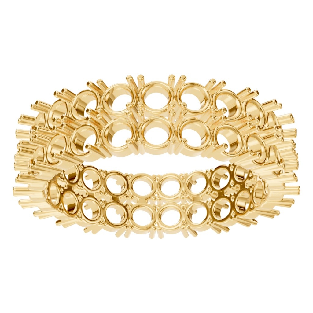 RI-3497 Yellow Gold Ring UNSET - Front View
