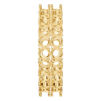 RI-3497 Yellow Gold Ring UNSET - Side View
