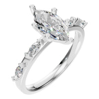 RI-3533 White Gold Ring SET - Main View