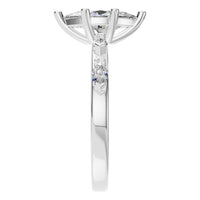 RI-3533 White Gold Ring SET - Side View