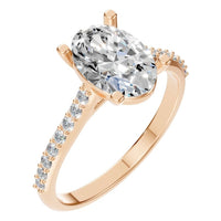 RI-3762 Rose Gold Ring SET - Main View
