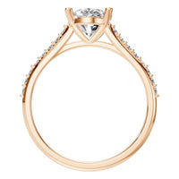 RI-3762 Rose Gold Ring SET - Top View
