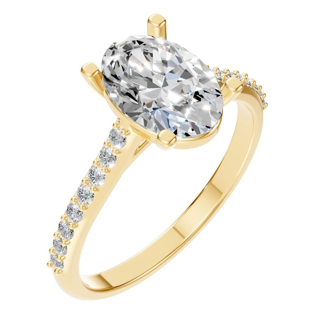 RI-3762 Yellow Gold Ring SET - Main View