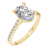 RI-3762 Yellow Gold Ring SET - Main View