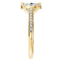 RI-3762 Yellow Gold Ring SET - Side View
