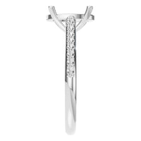 RI-3762 White Gold Ring UNSET - Side View