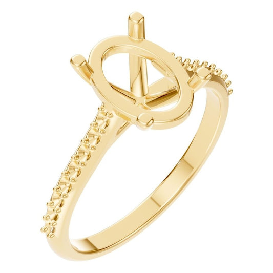 RI-3762 Yellow Gold Ring UNSET - Main View