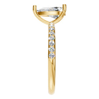 RI-3818 Yellow Gold Ring SET - Side View