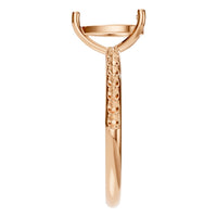 RI-3818 Rose Gold Ring UNSET - Side View