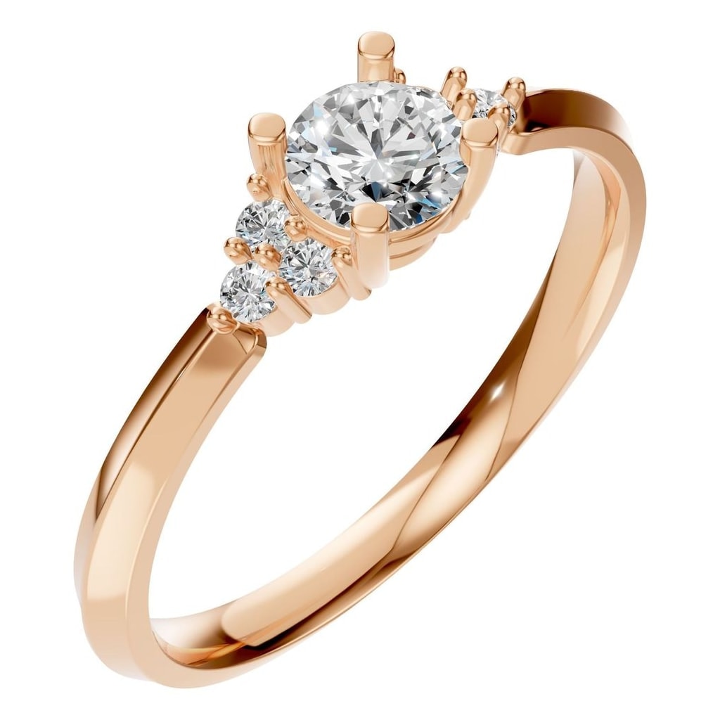 RI-3865 Rose Gold Ring SET - Main View