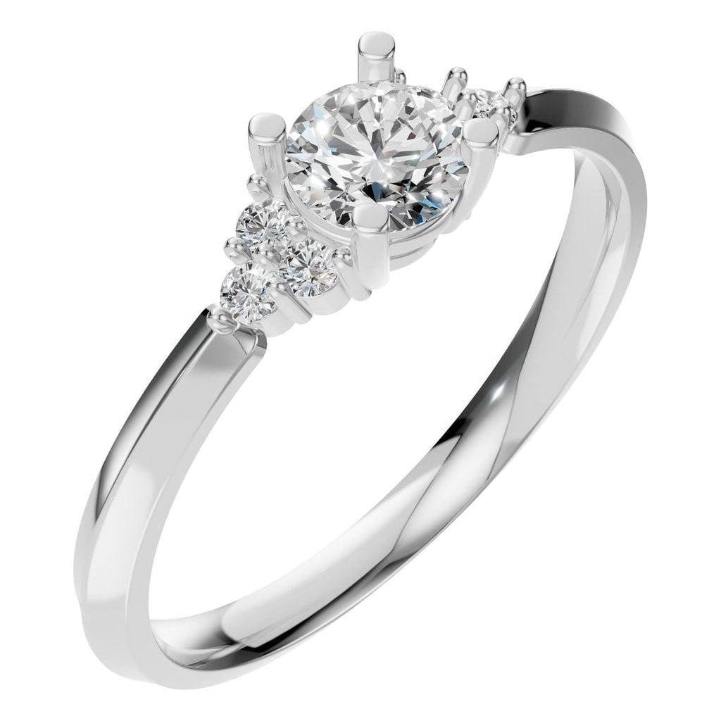 RI-3865 White Gold Ring SET - Main View