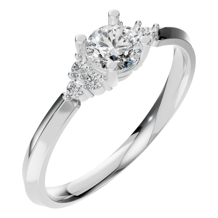 Seven Stone Ring Mounting - Round 4,3mm