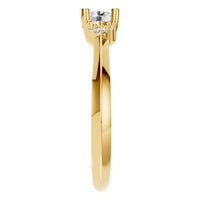 RI-3865 Yellow Gold Ring SET - Side View
