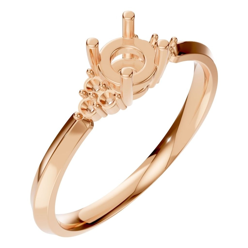 RI-3865 Rose Gold Ring UNSET - Main View