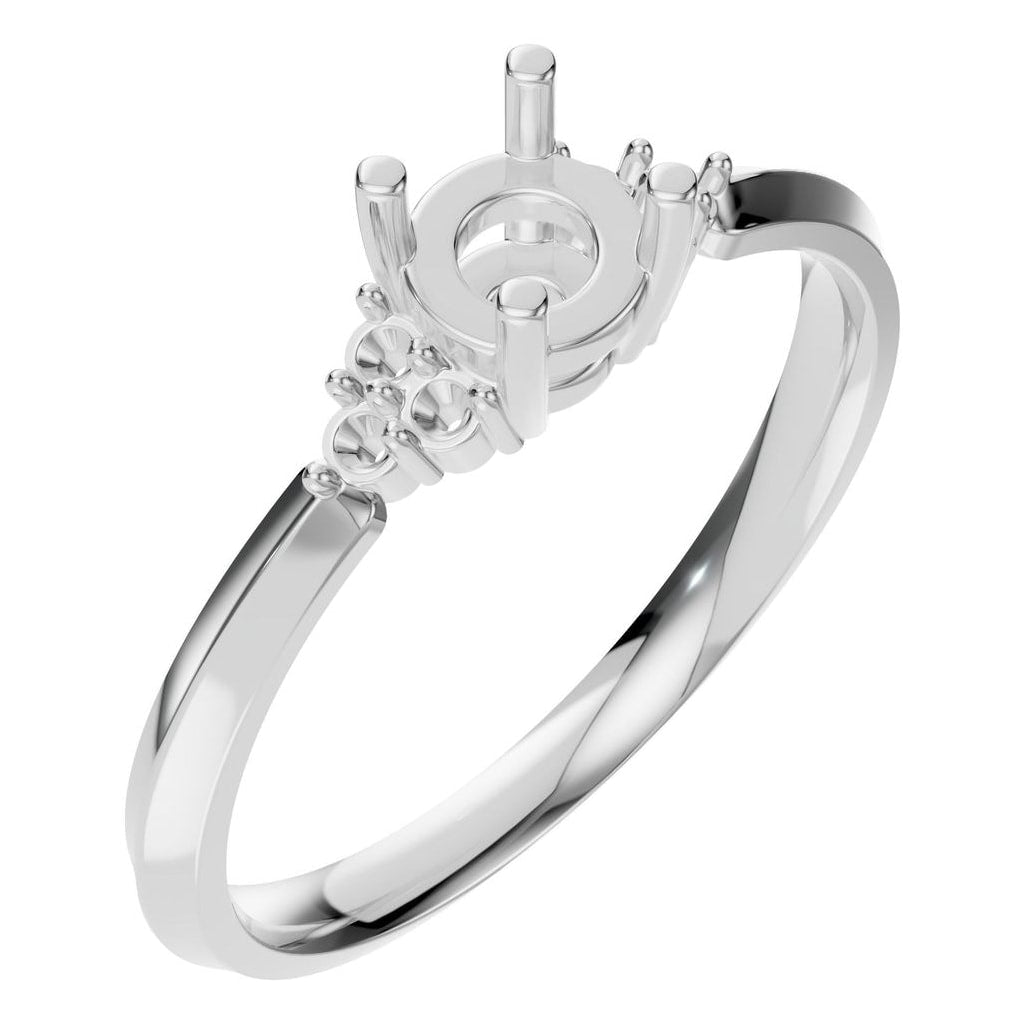 RI-3865 White Gold Ring UNSET - Main View