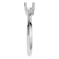 RI-3865 White Gold Ring UNSET - Side View