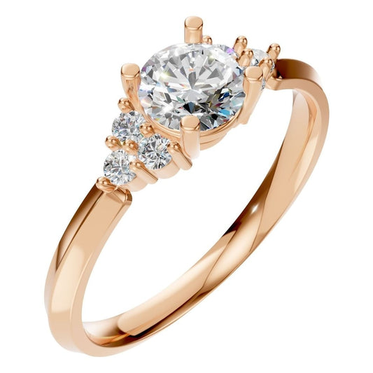 RI-3865 Rose Gold Ring SET - Main View