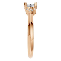 RI-3865 Rose Gold Ring SET - Side View