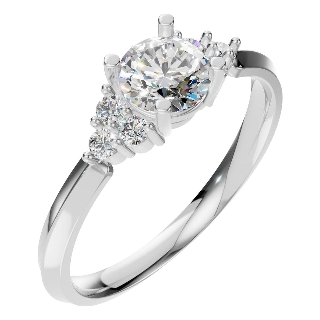 RI-3865 White Gold Ring SET - Main View
