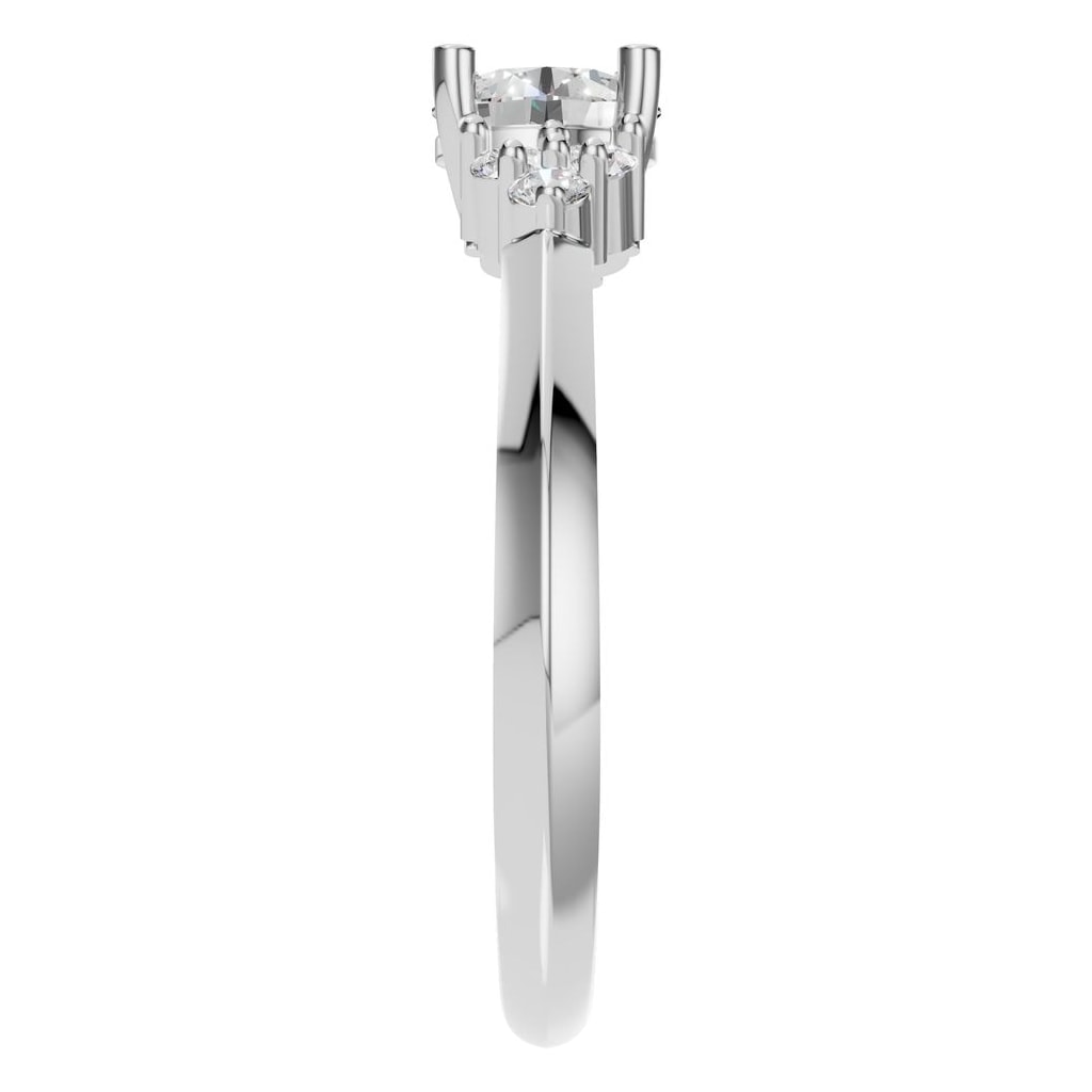 RI-3865 White Gold Ring SET - Side View