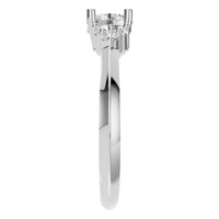RI-3865 White Gold Ring SET - Side View