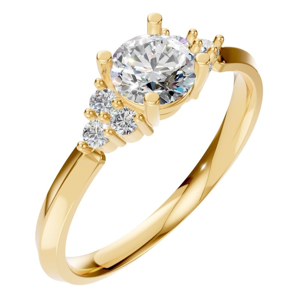 RI-3865 Yellow Gold Ring SET - Main View