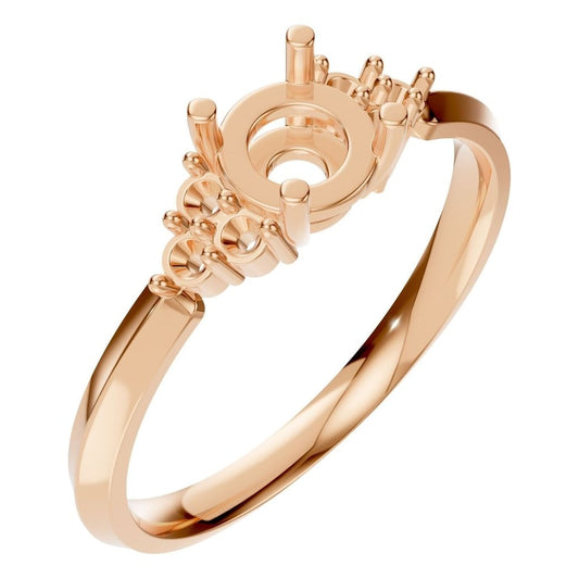 RI-3865 Rose Gold Ring UNSET - Main View