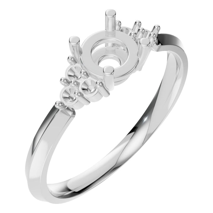 Seven Stone Ring Mounting - Round 5mm