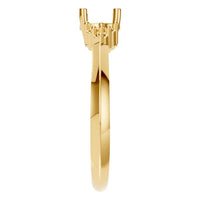 RI-3865 Yellow Gold Ring UNSET - Side View