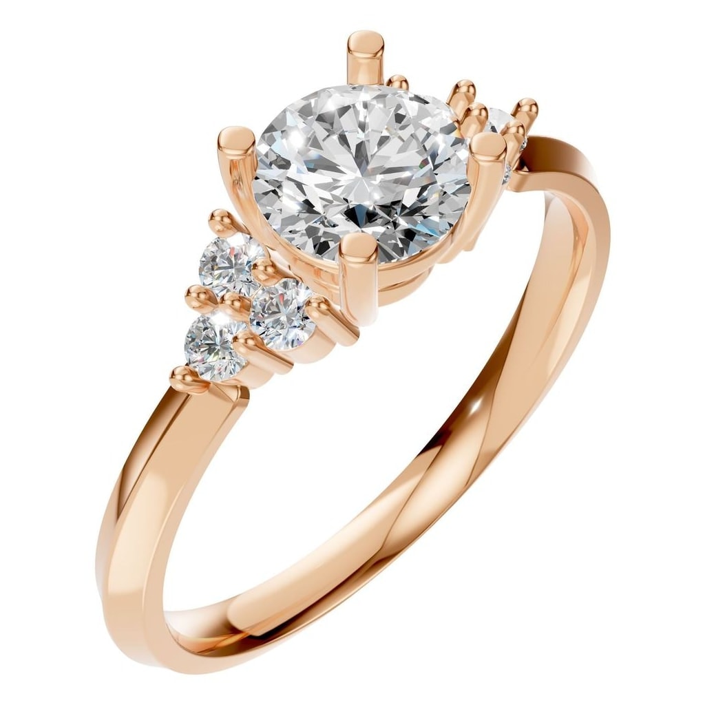RI-3865 Rose Gold Ring SET - Main View
