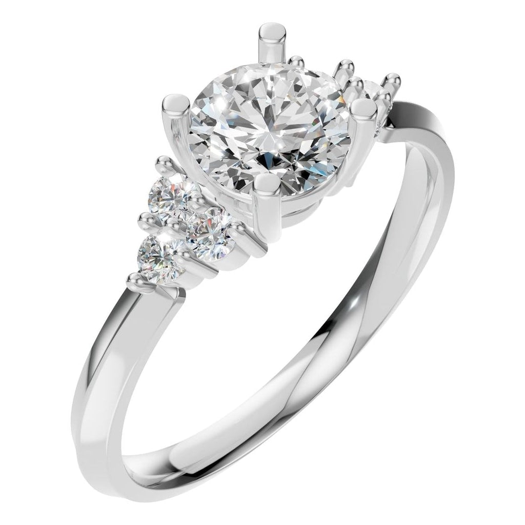 RI-3865 White Gold Ring SET - Main View