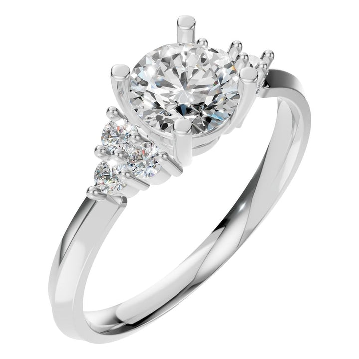 Seven Stone Ring Mounting - Round 5.70mm