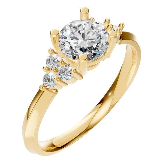 RI-3865 Yellow Gold Ring SET - Main View