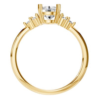 RI-3865 Yellow Gold Ring SET - Top View