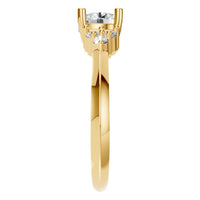 RI-3865 Yellow Gold Ring SET - Side View