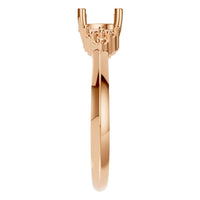 RI-3865 Rose Gold Ring UNSET - Side View