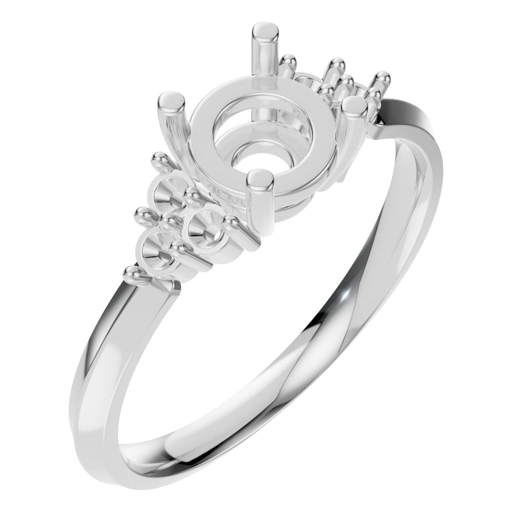 RI-3865 White Gold Ring UNSET - Main View