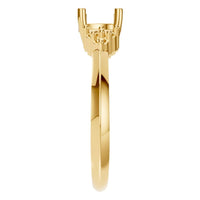 RI-3865 Yellow Gold Ring UNSET - Side View