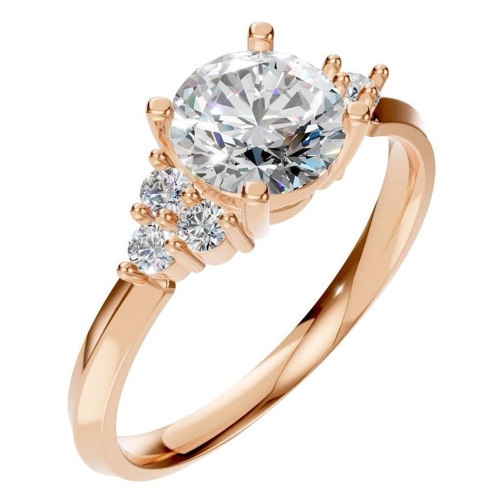 RI-3865 Rose Gold Ring SET - Main View