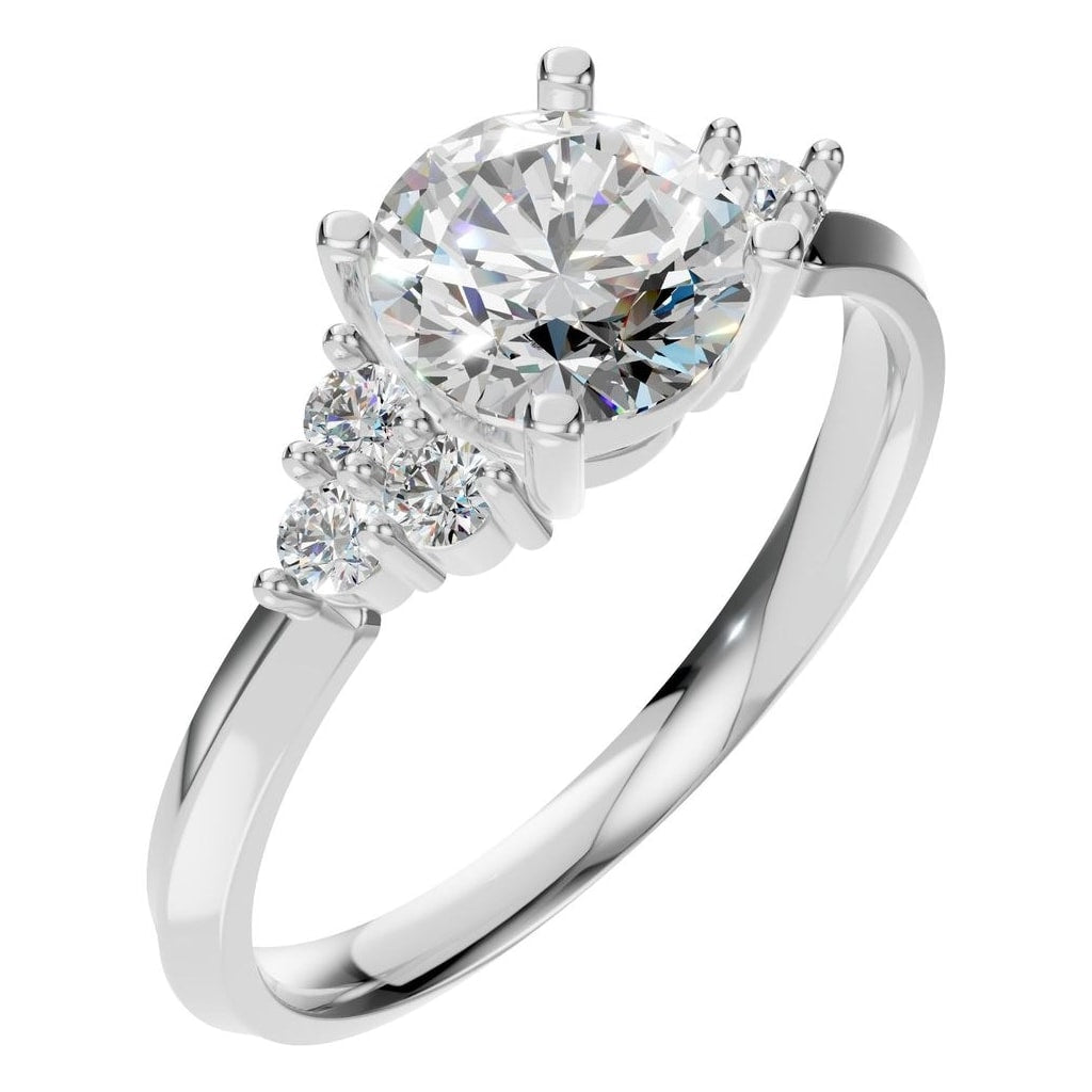 RI-3865 White Gold Ring SET - Main View