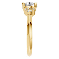RI-3865 Yellow Gold Ring SET - Side View
