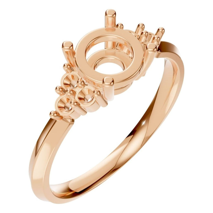 Seven Stone Ring Mounting - Round 6.5mm