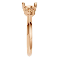 RI-3865 Rose Gold Ring UNSET - Side View