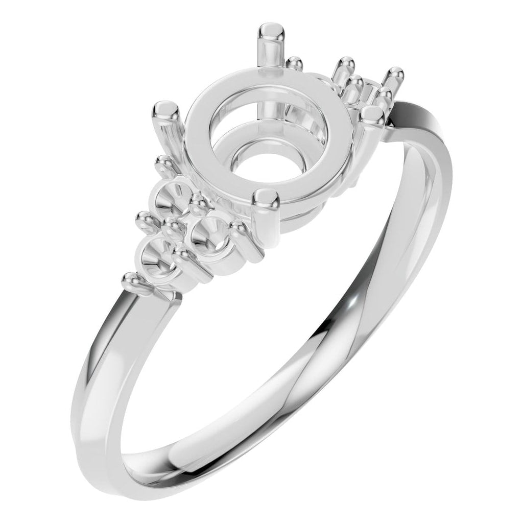 RI-3865 White Gold Ring UNSET - Main View