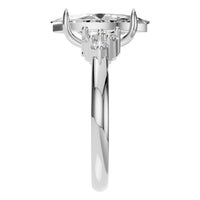 RI-3865 White Gold Ring SET - Side View